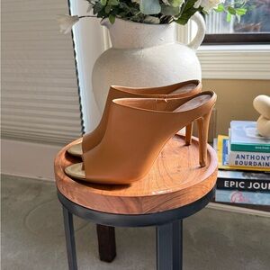 Calvin Klein Tan Mules
